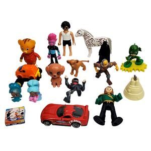 Junk Drawer Lot of 17 Mini Figure Toys Doorable Mini Brand Playmobil Moose Disne